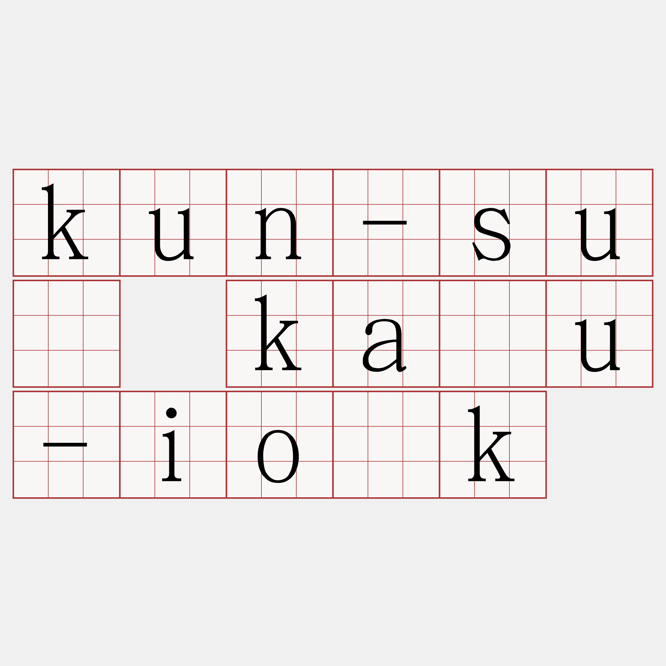 kun-sū kàu-io̍k